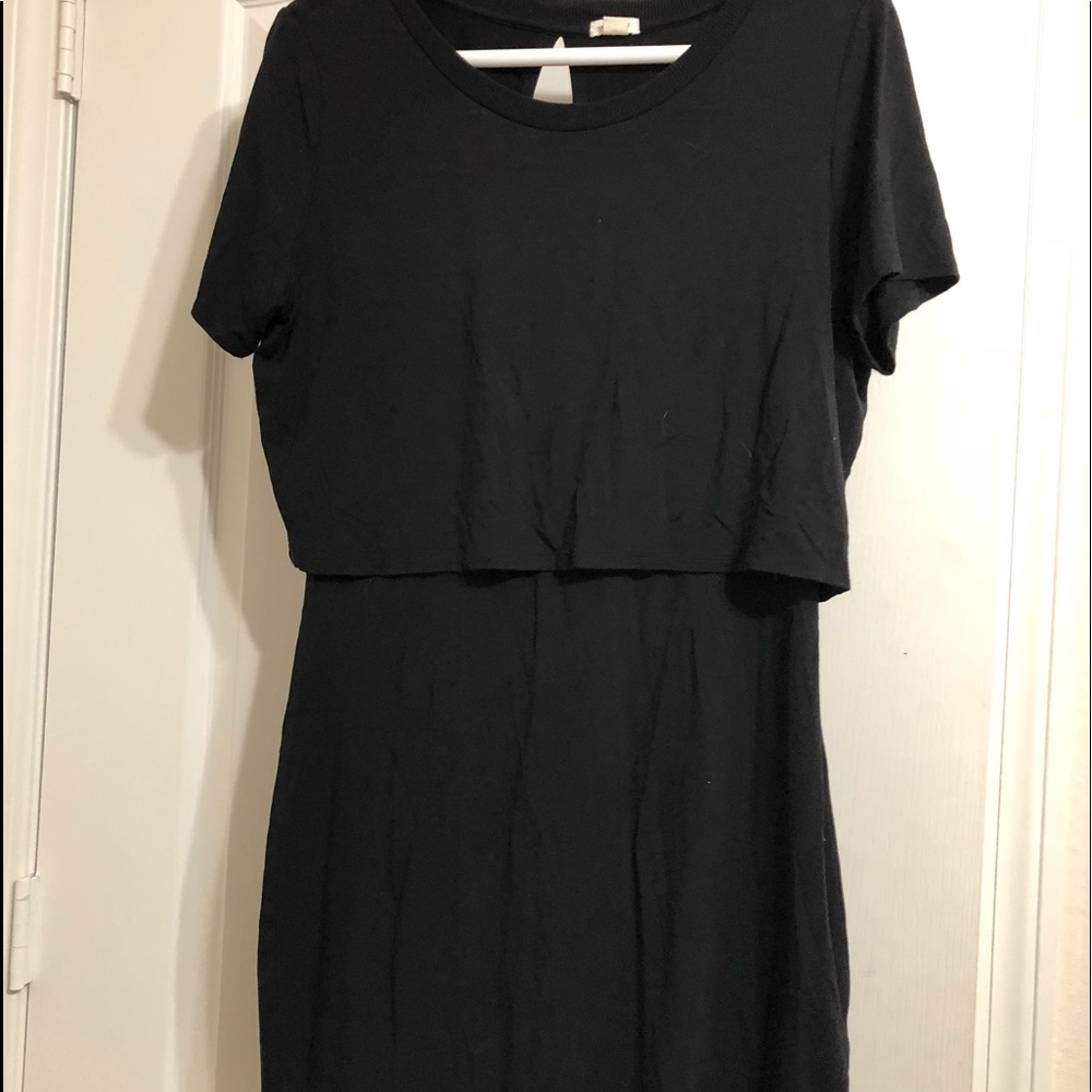 Garage black semi tight dress